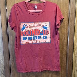 Red Graphic RodeoTee - Short Sleeve